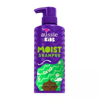 Aussie Kids Moist Sulfate Free Shampoo for Gentle Cleansing Hydration and Tangle Free Hair 16Oz (475ml)
