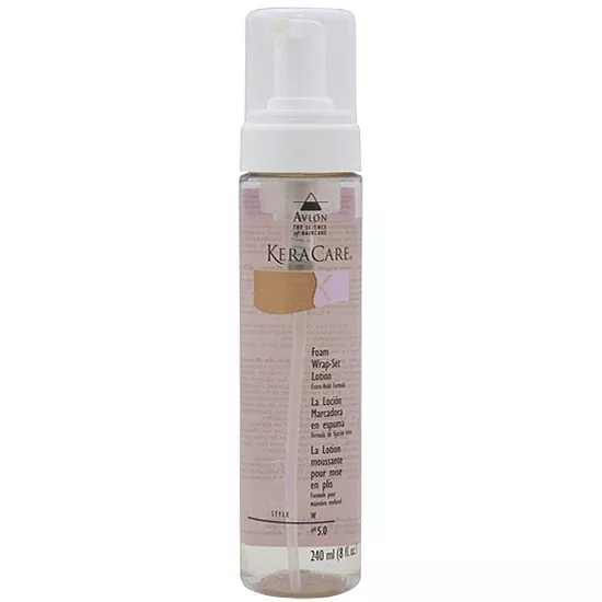 Avlon KeraCare Foam Wrap-Set Lotion - Extra Hold Formula 8oz