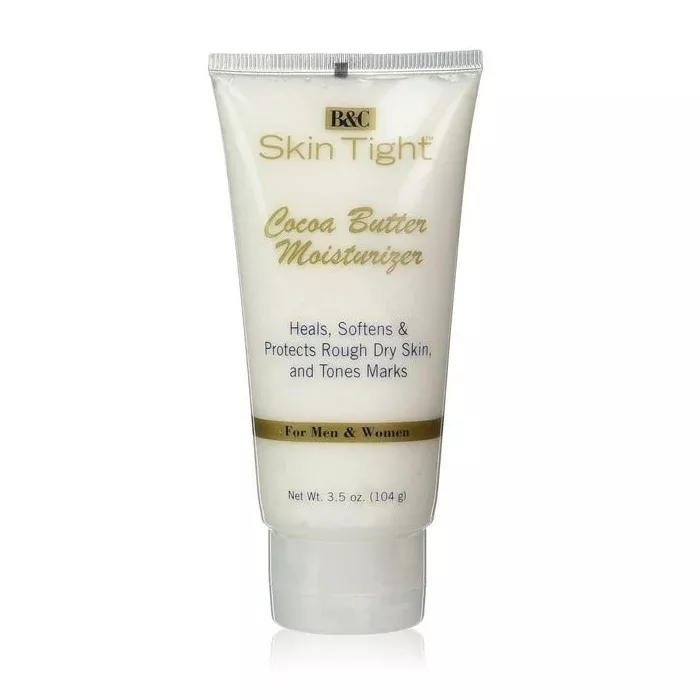 B&C Skin Tight Cocoa Butter Moisturizer Tube 3.5 Oz
