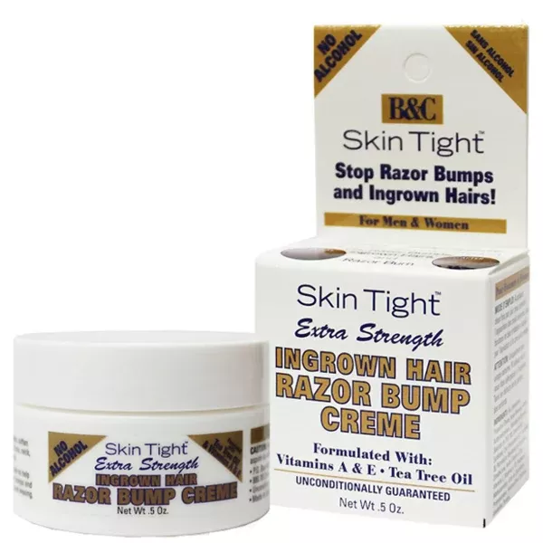 B&C Skin Tight Ingrowth Hair Razor Bump Creme - Extra Strength 0.5oz