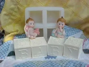 Baby Blocks Large Soap 4 Cavity Mold 2401
