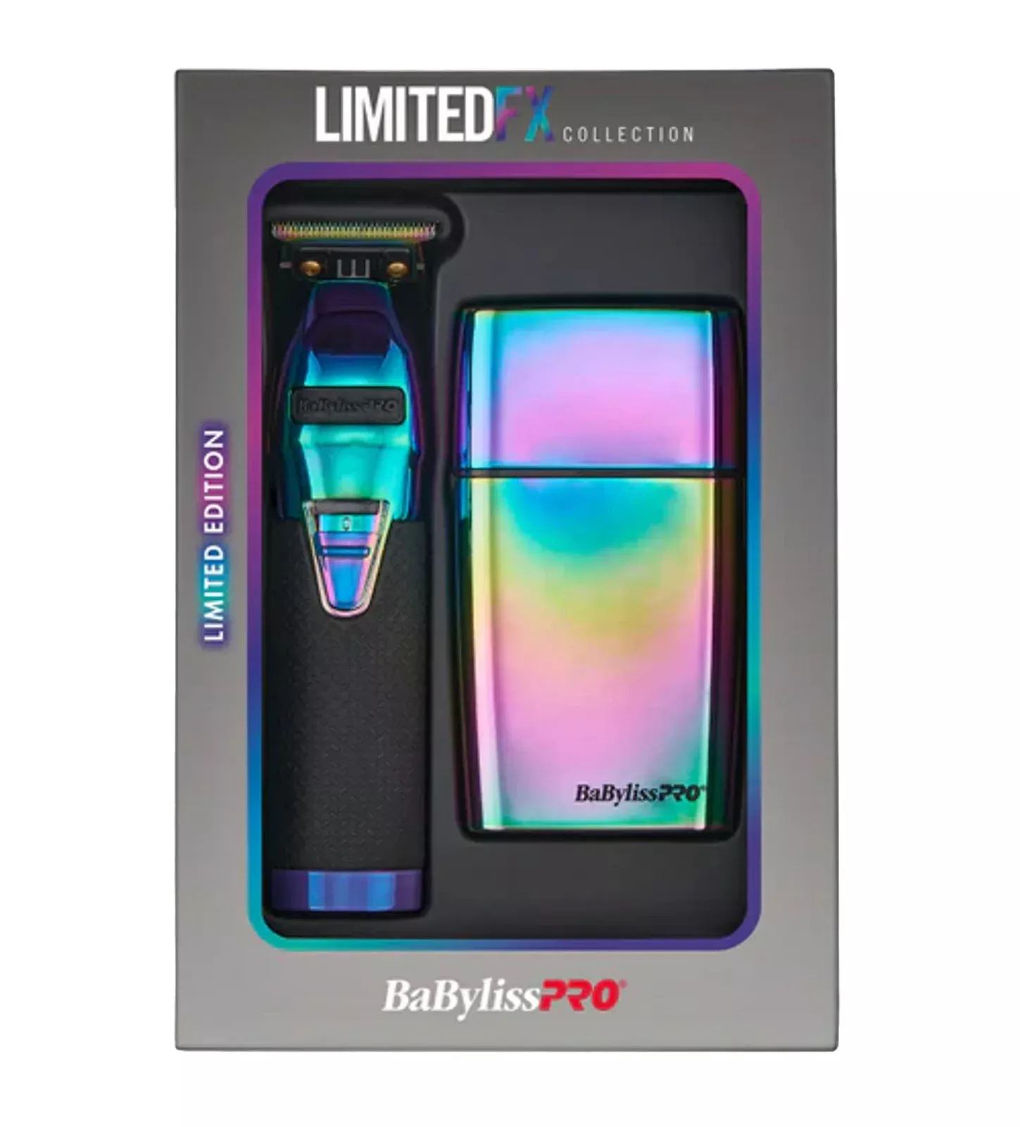 BaBylissPRO LimitedFX Iridescent Trimmer & Double-Foil Shaver Combo