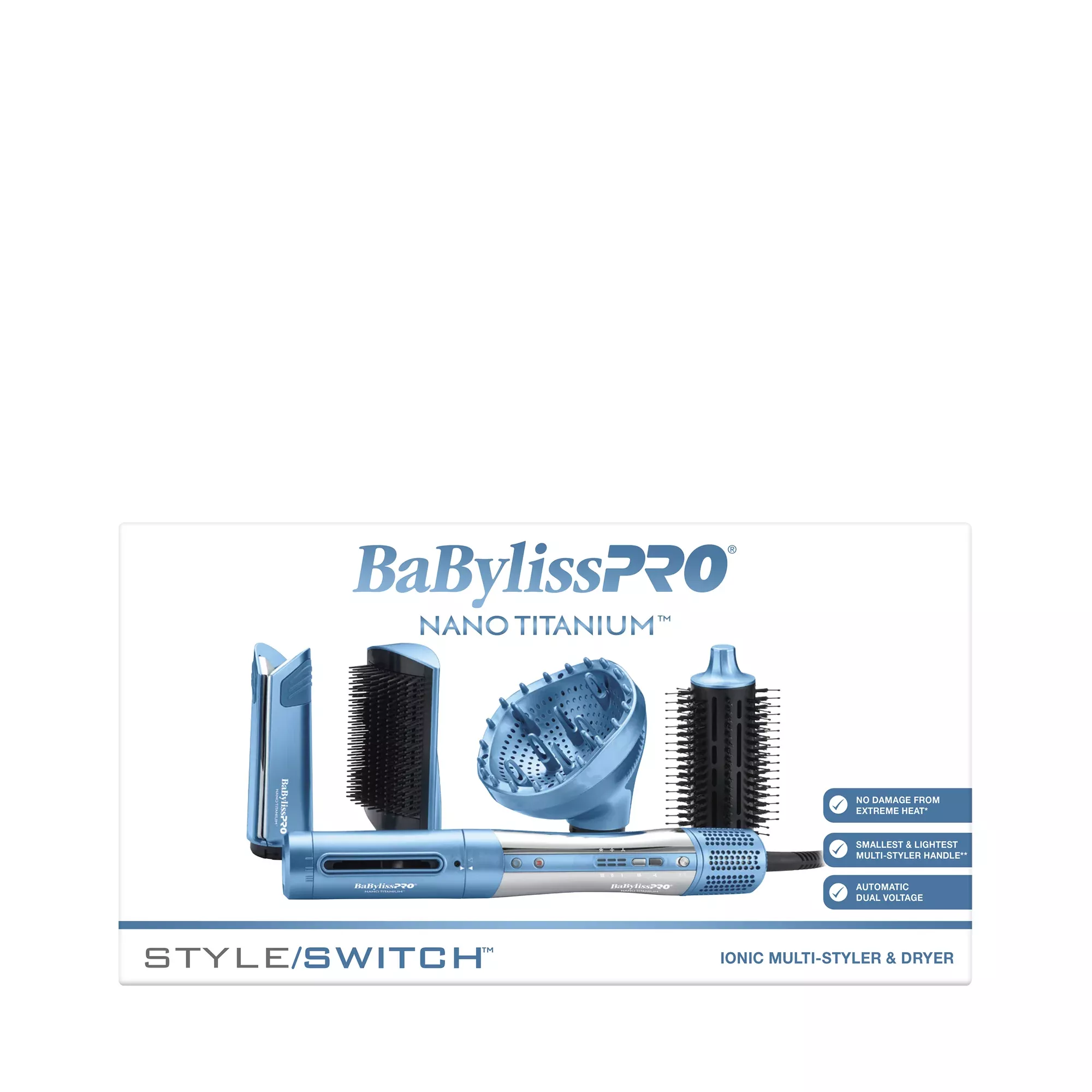 BaBylissPRO Nano Titanium™ Style/Switch Ionic Multi-Styler & Dryer