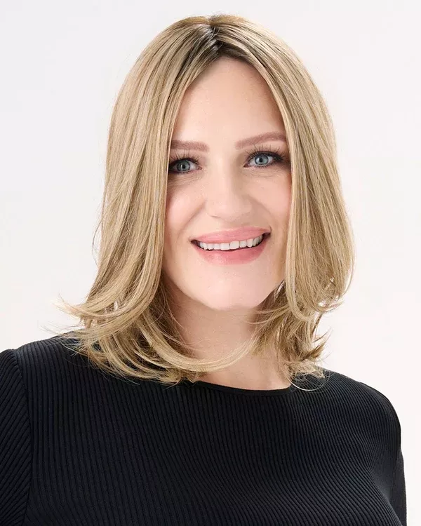Barely There Straight 12 inch Monofilament Synthetic Hair Topper by Envy