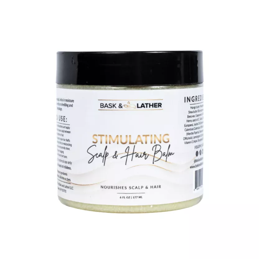 BASK & LATHER STIMULATING SCALP & HAIR BALM 6oz