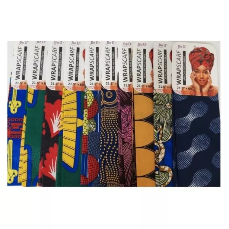 BE U AFRICAN WAX SCARF