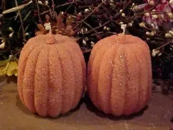 Beaded Pumpkin Candle 1 Cavity Silicone Mold 1443