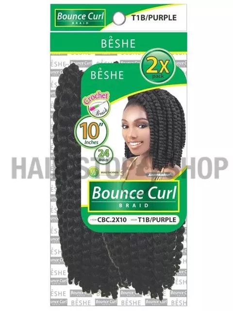 Beshe BOUNCE BRAID Crochet Braid 2pc 10 CBC.2X10