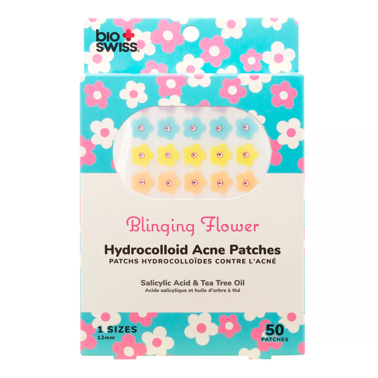 Bio Swiss Blinging Flower Hydrocolloid Acne Patch 50pcs