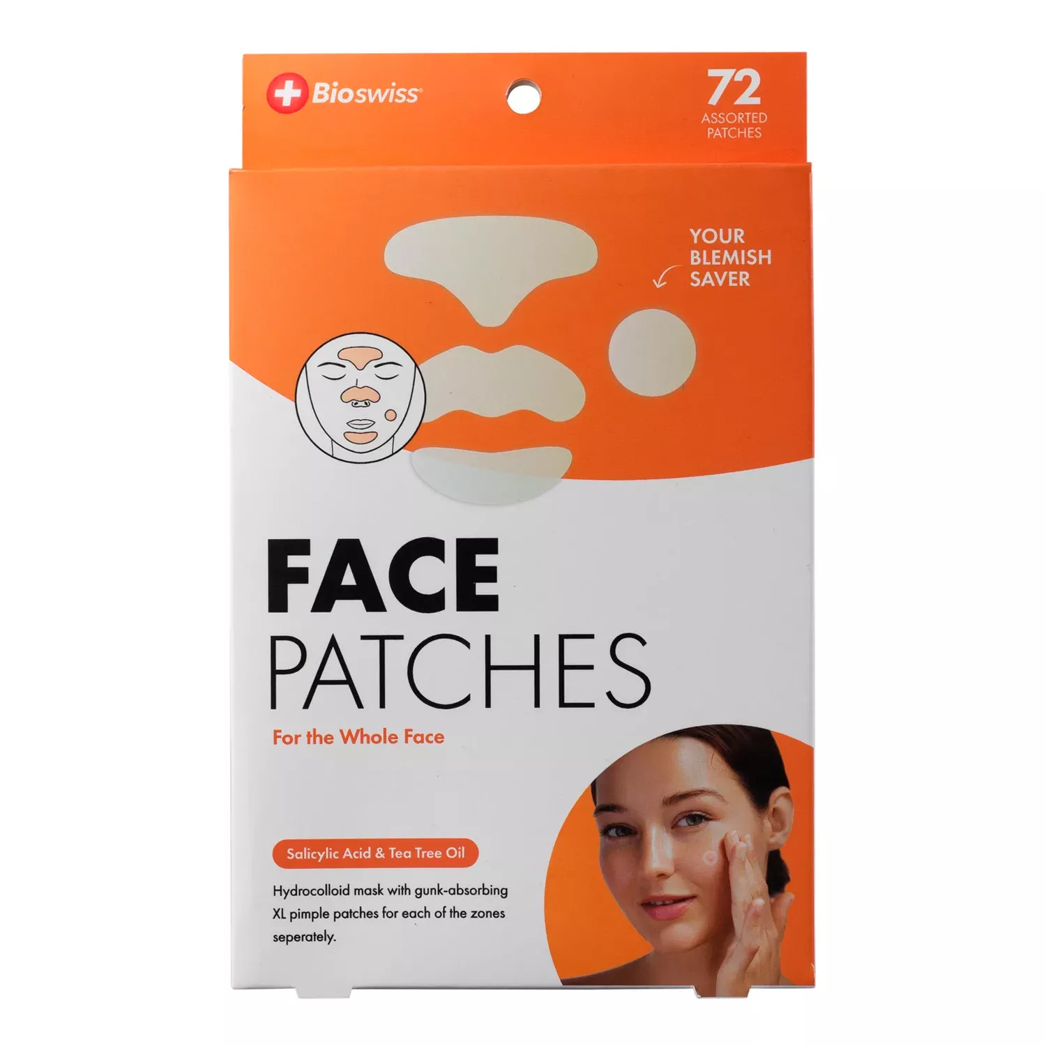Bio Swiss Solicylic Acid & Tea Tree Oil Face Patch 72pcs