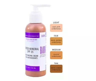 BiON Tinted Mineral SPF 35- 4 oz