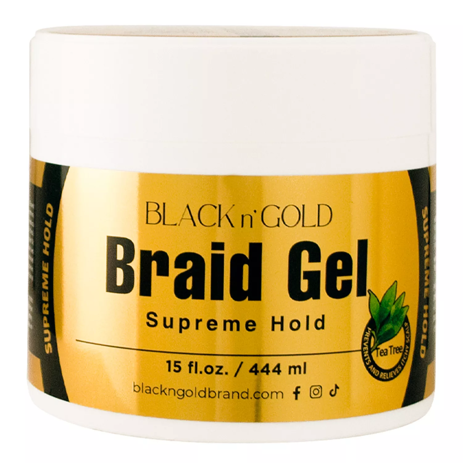 Black N Gold Braid Gel