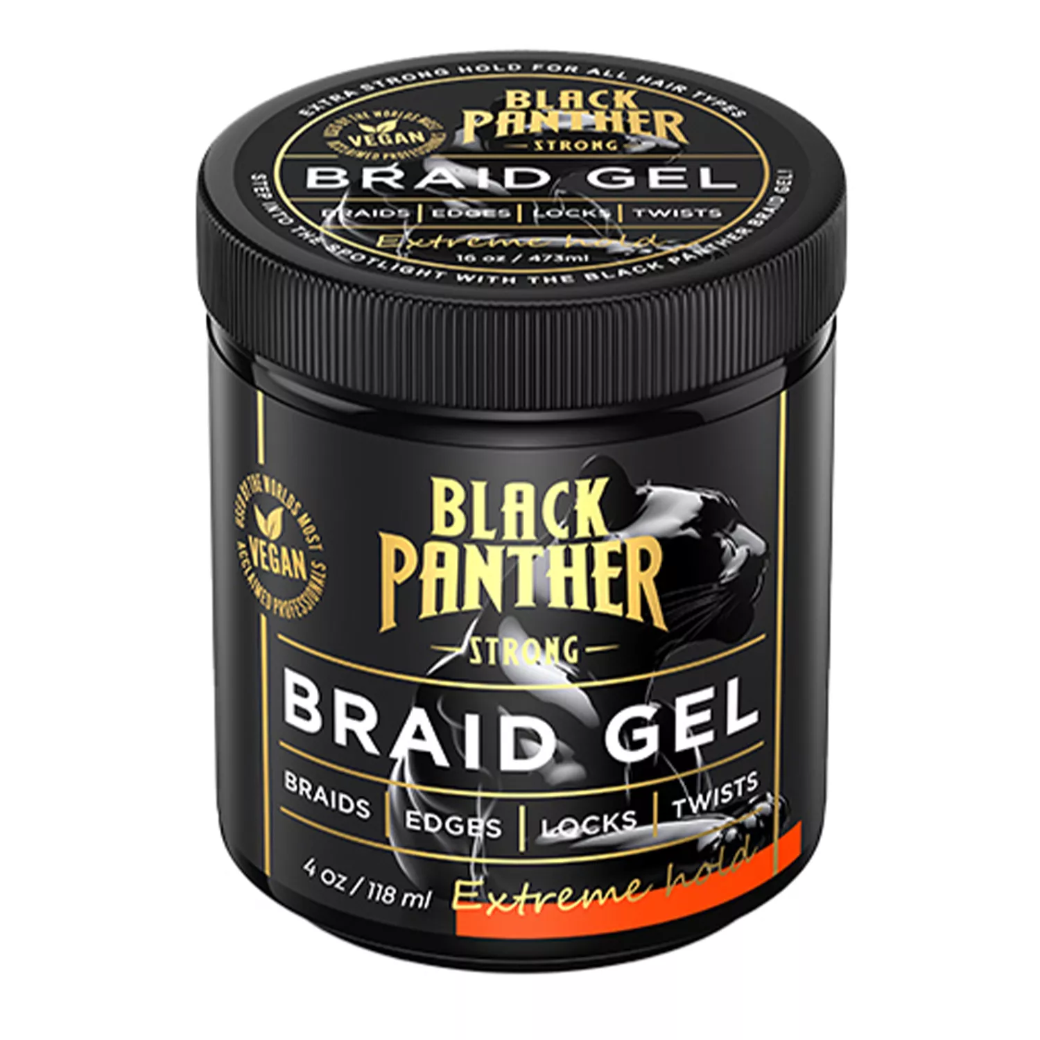 Black Panther Strong Braid Gel 4oz/ 119ml