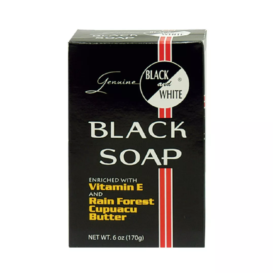BLACK AND WHITE BLACK SOAP
