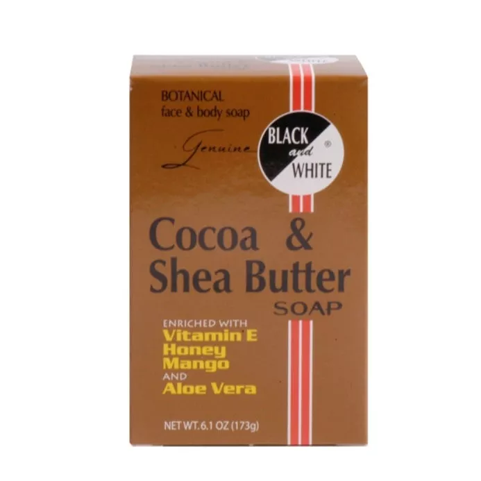 BLACK and WHITE SOAP COCOA & SHEA BUTTER