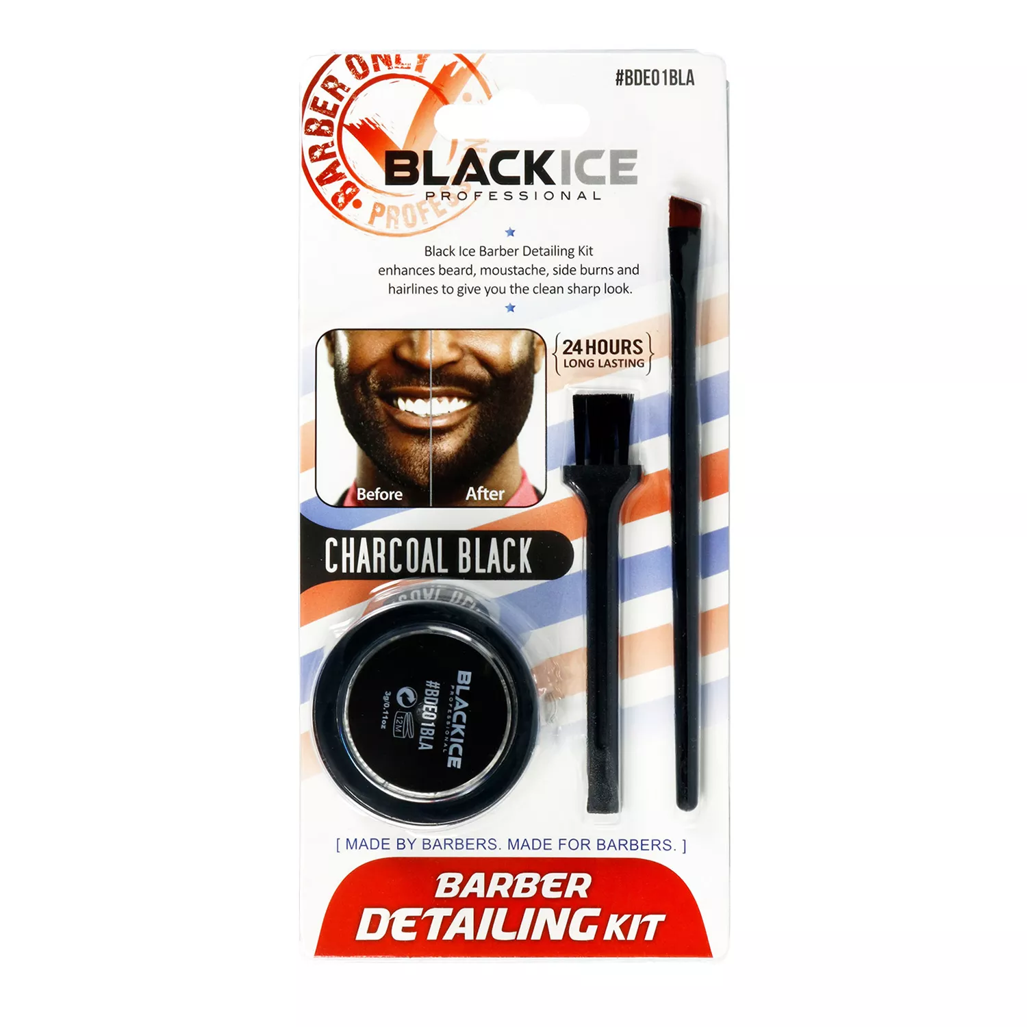BlackIce Barber Detailing Kit for Beard and Mustache and Side Burns