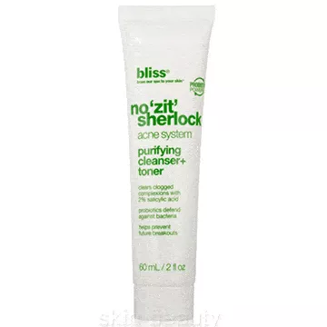 Bliss No 'Zit' Sherlock Purifying Cleanser + Toner - 2 oz