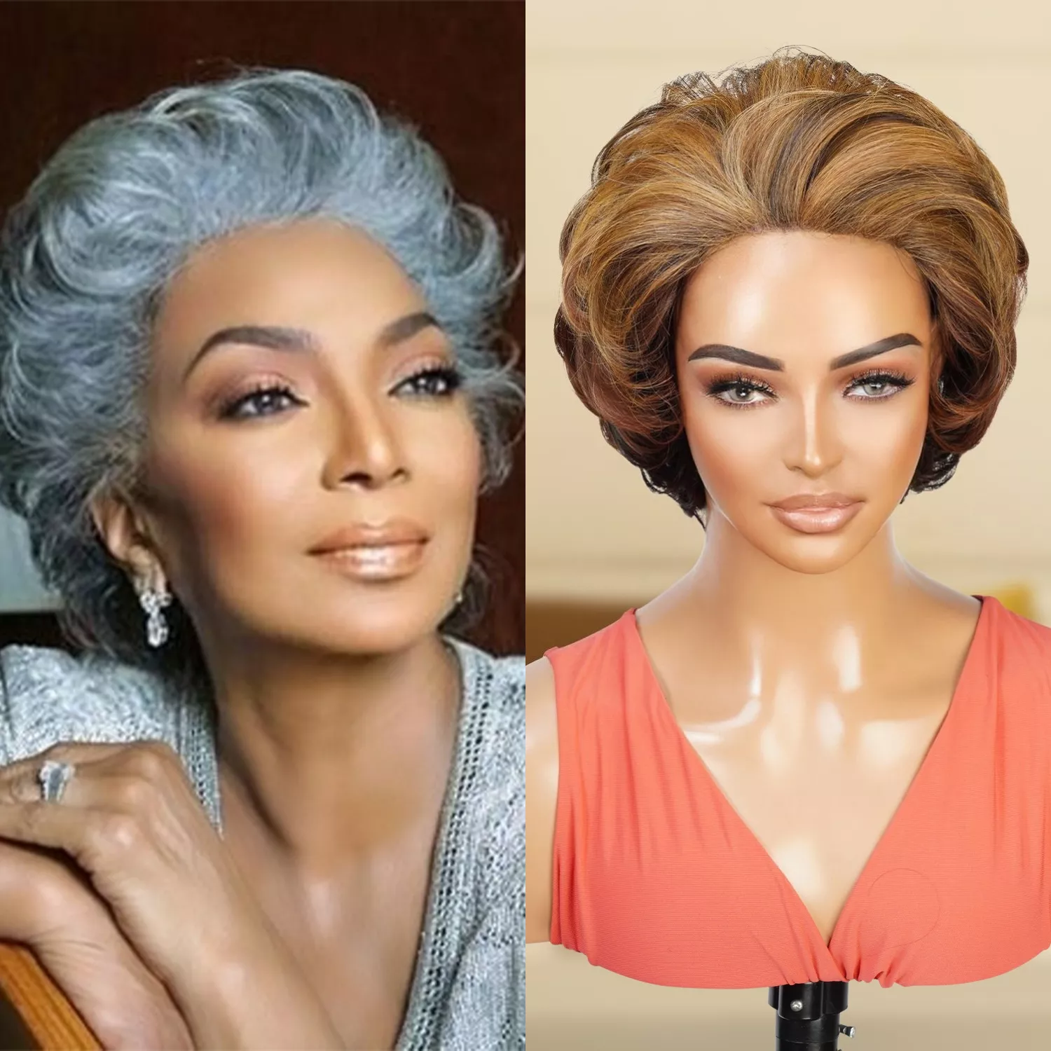 Blowout Feathered Short Cut Half Wig Dufa DF0013