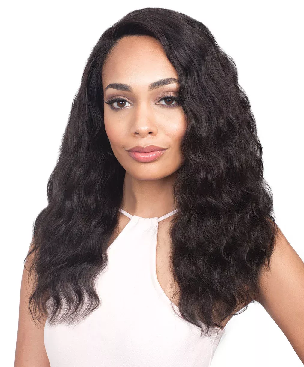 Bobbi Boss 100% Unprocessed Brazilian Virgin Remi Human Hair 360° Deep Free Part Swiss Lace Front Wig MHLF-T ISABELLA