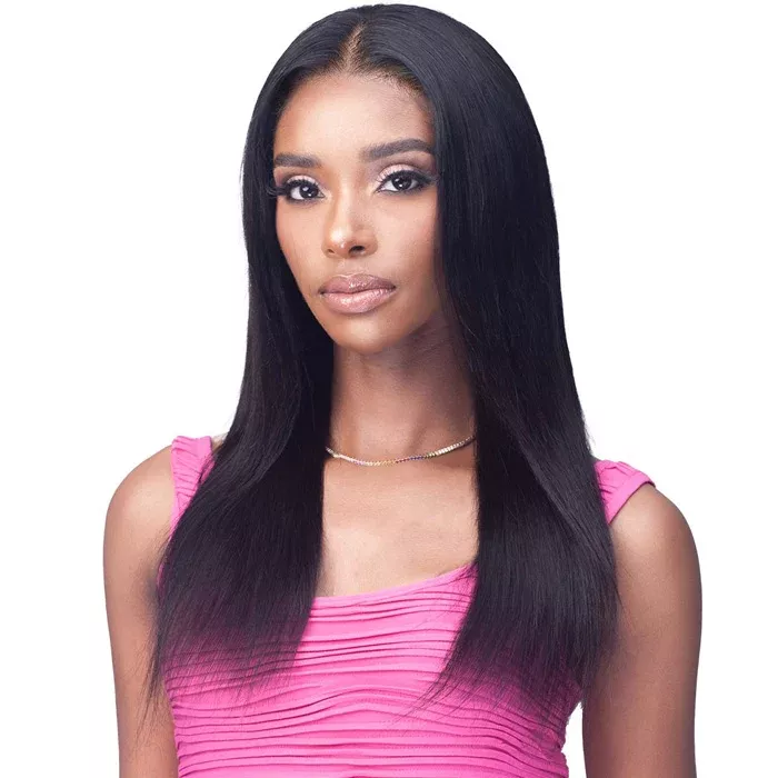 Bobbi Boss 100% Unprocessed Human Hair 13×4 Pre-Plucked HD Lace Front Wig – MHLF553 IMANI 22″