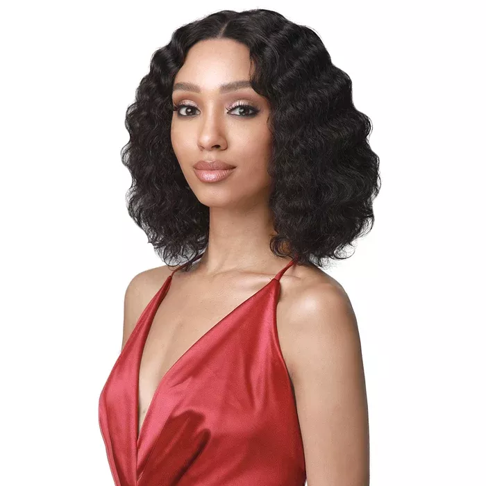 Bobbi Boss 100% Unprocessed Human Hair Bundle Hair Wig 5″ HD Deep Part Lace Wig – MHLF437 EDITH