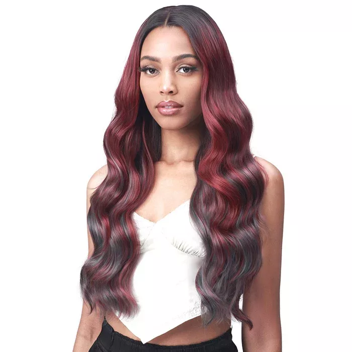 Bobbi Boss 5″ Deep Lace Front Wig Chunky Highlights – MLF554 ROSEWOOD