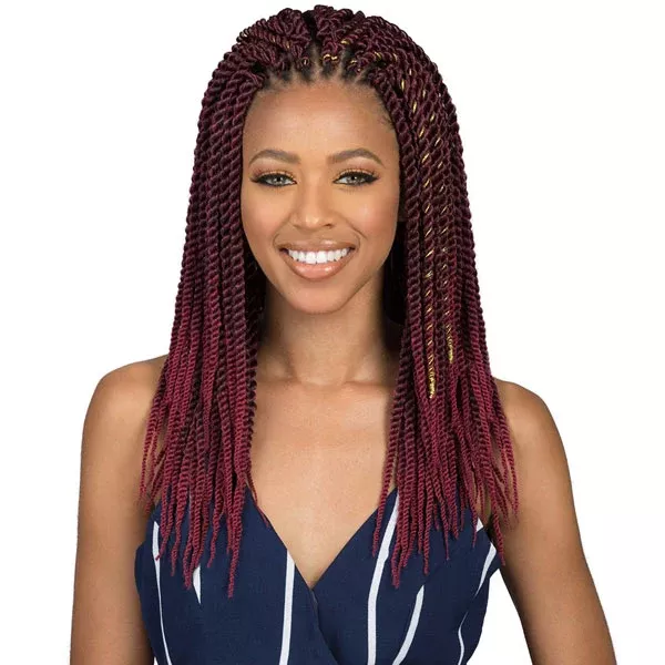 Bobbi Boss African Roots Bomba Pre-Looped Crochet Braids – SENEGAL TWIST 18/24″