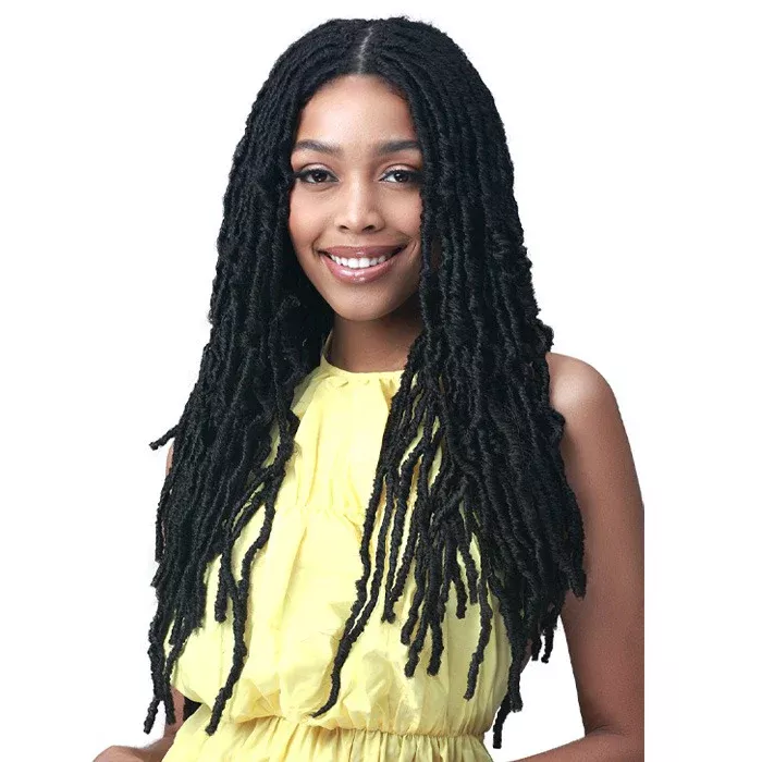 Bobbi Boss Braided HD 4.5″ Deep Lace Part Front Wig – MLF618 NU LOCS 24″
