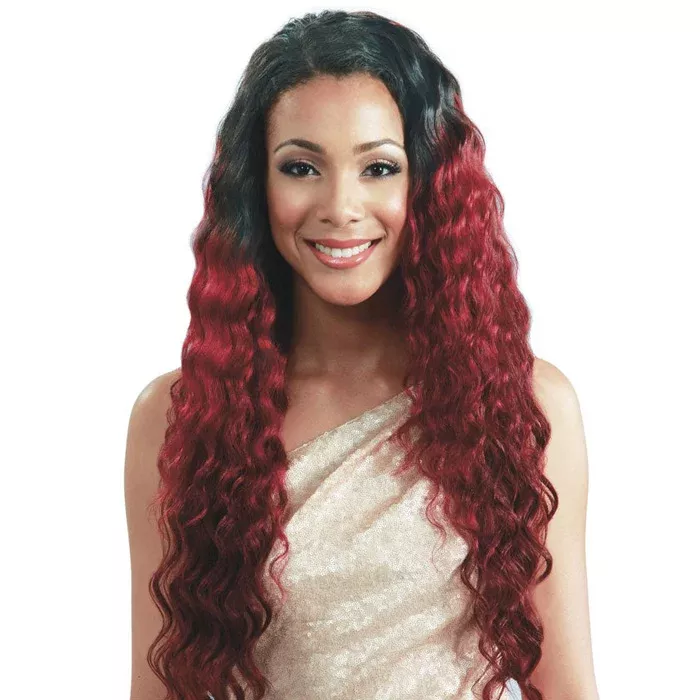 Bobbi Boss Brazilian 100% Virgin Remy Human Hair Weave + Closure – AUSSIE WAVE 7 Pcs