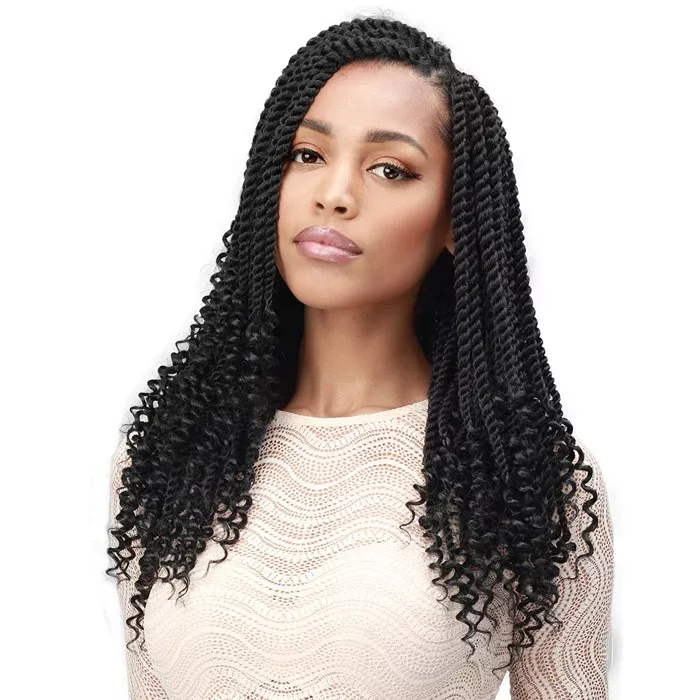 Bobbi Boss Crochet Braids – BOMBA SENEGAL TWIST CURLY TIPS 14″ 2X
