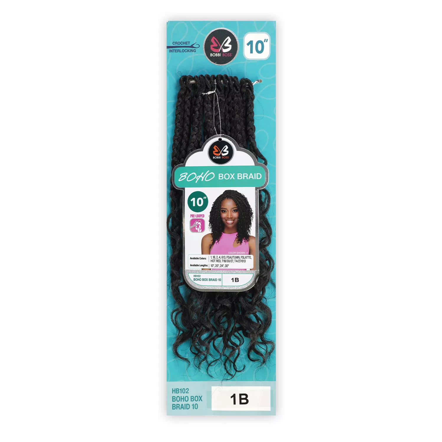 Bobbi Boss Crochet Braids HB102 Boho Box Braid 10"
