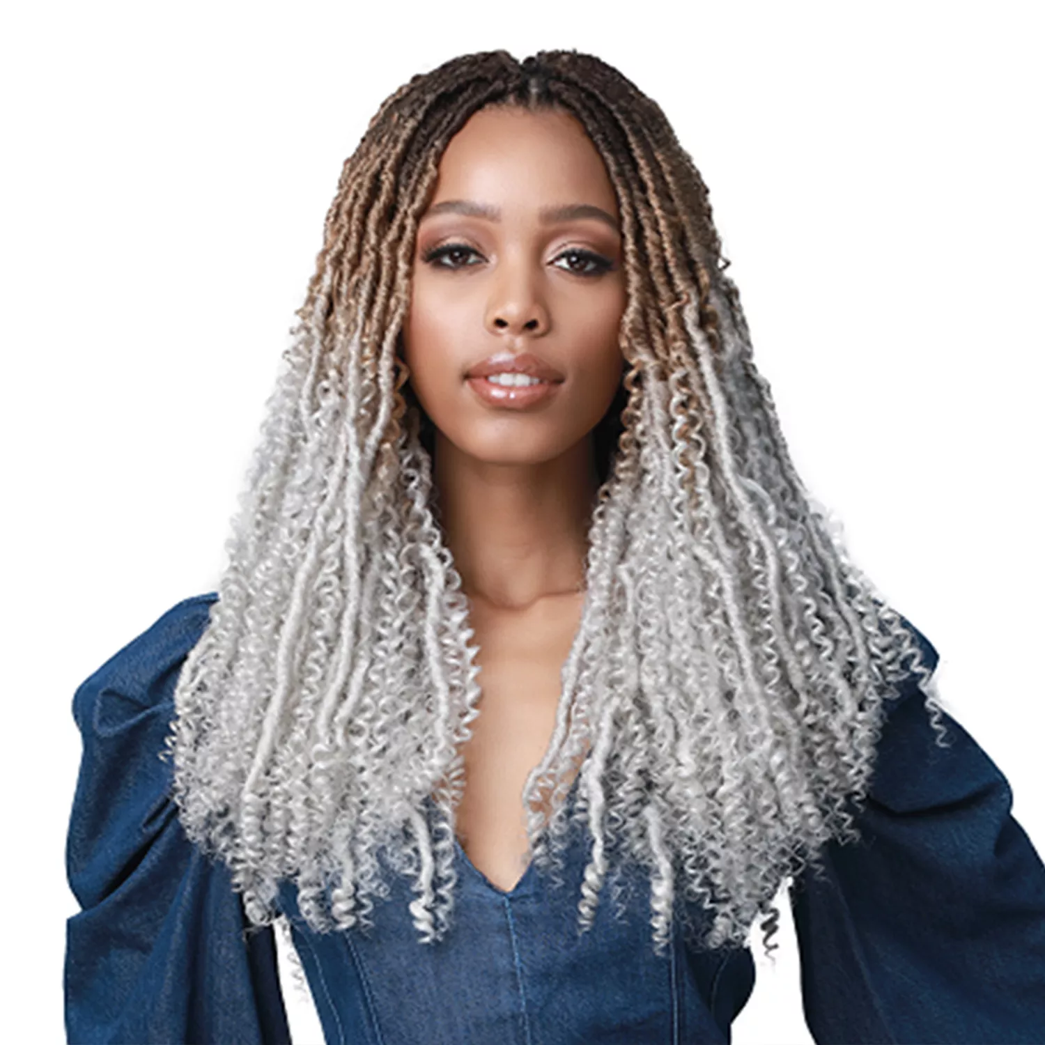 Bobbi Boss Crochet Braids Nu Locs Boho Style 2X Water Curl 18"