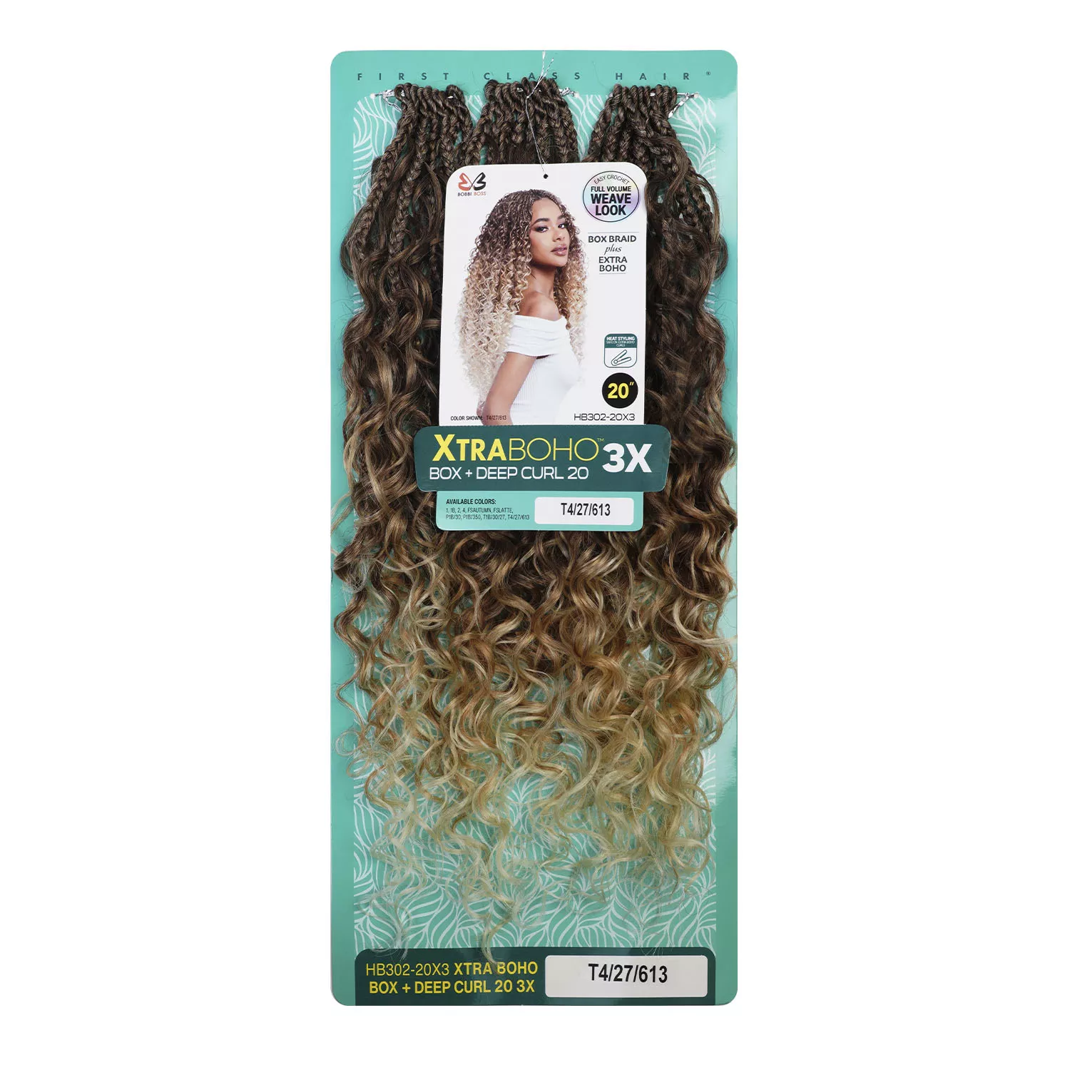 Bobbi Boss Crochet Braids Xtra Boho Box Deep Curl 20" 3X