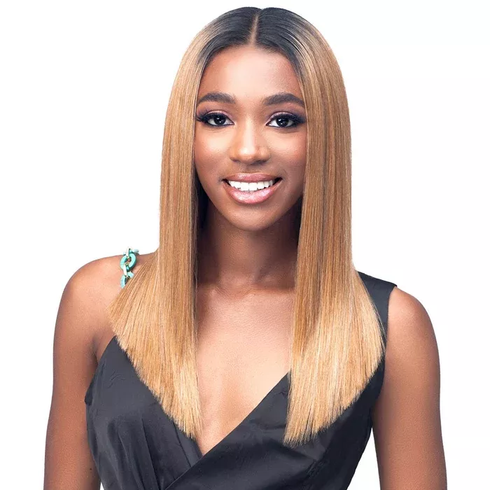 Bobbi Boss Glueless Human Hair Blend 13x7 Deep Parting HD Lace Front Wig - MBLF006-NYLAH