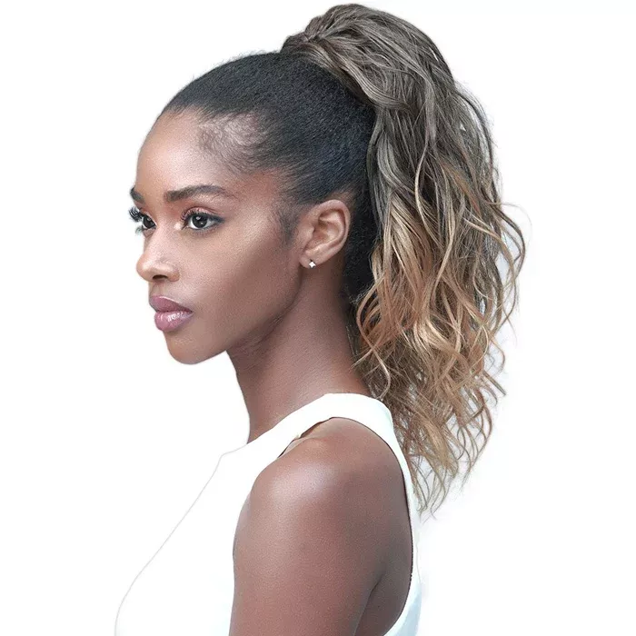 Bobbi Boss Human Hair Blend Tress Up Ponytail Loose Wave 14 "- 18"