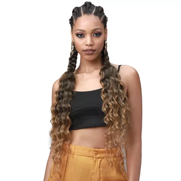 Bobbi Boss King Tips Pre-Feathered Braid - OCEAN WAVE 28" 3X