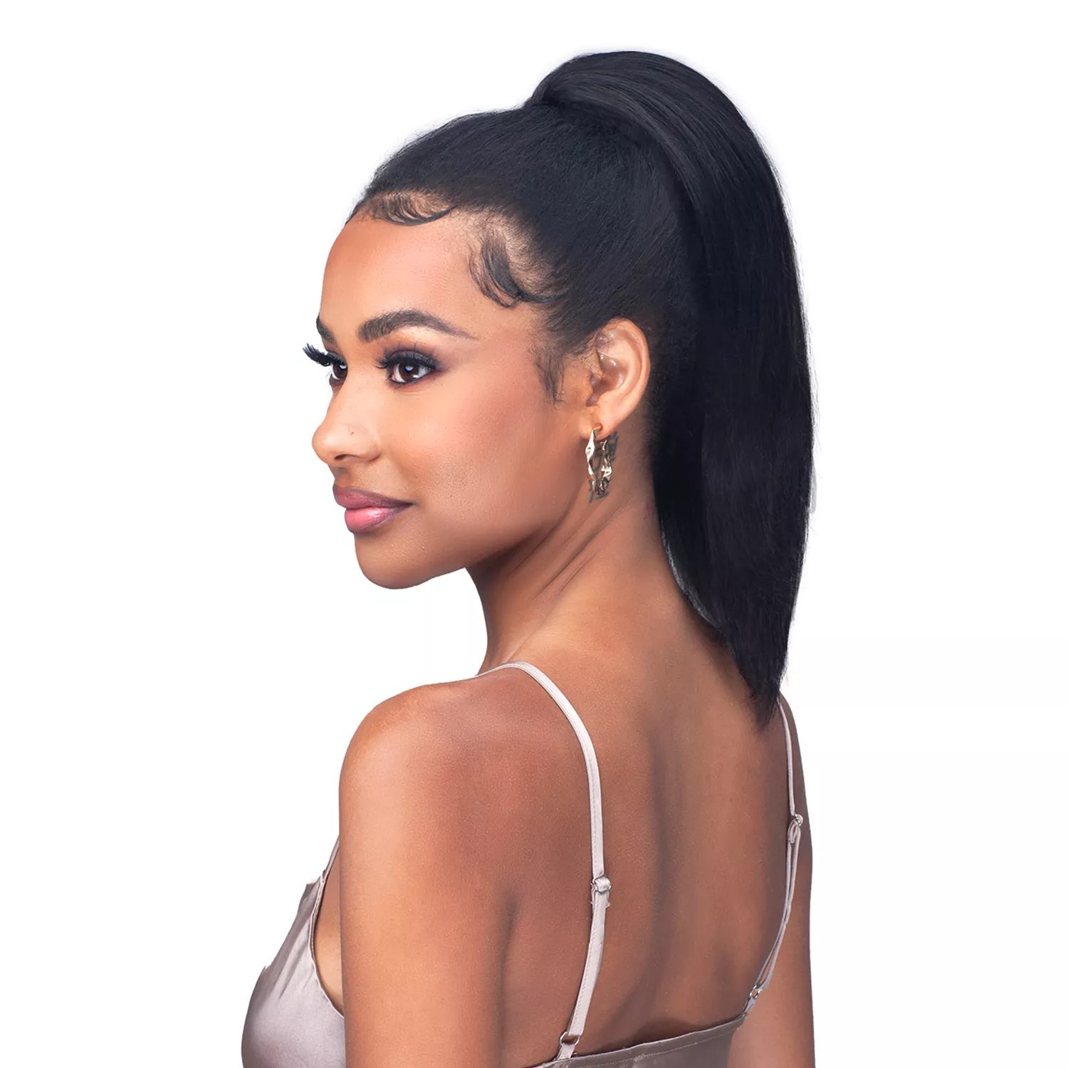 Bobbi Boss Unprocessed Human Hair Ponytail Straight 12"