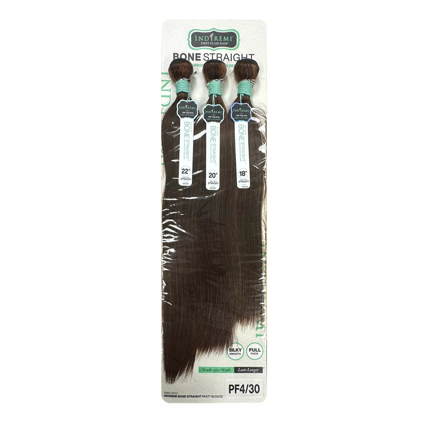Bobbi Boss Unprocessed Virgin Remy Human Hair Weave Indiremi 3 Bundles Bone Straight
