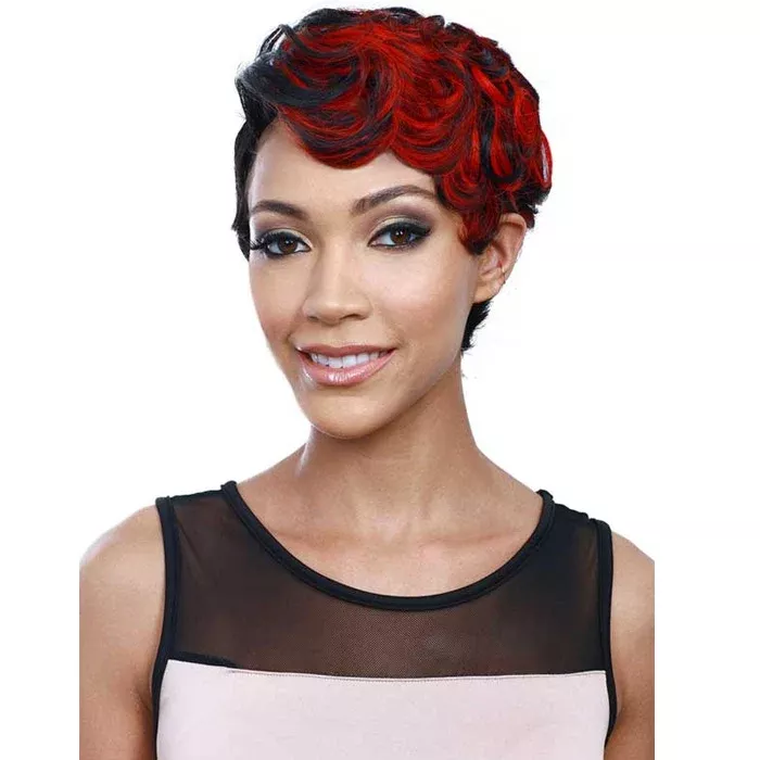 Bobbi Boss Visso 100% Human Hair Weave - FOXY SHORT 3 PCS (1 Pack Complete)