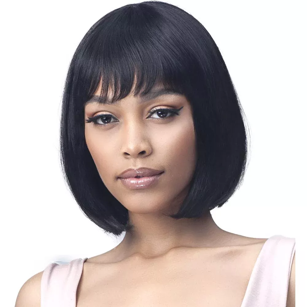 BobbiBoss Boss Wig 100% Human Hair Soft Bang Wig – MH1272 Dany