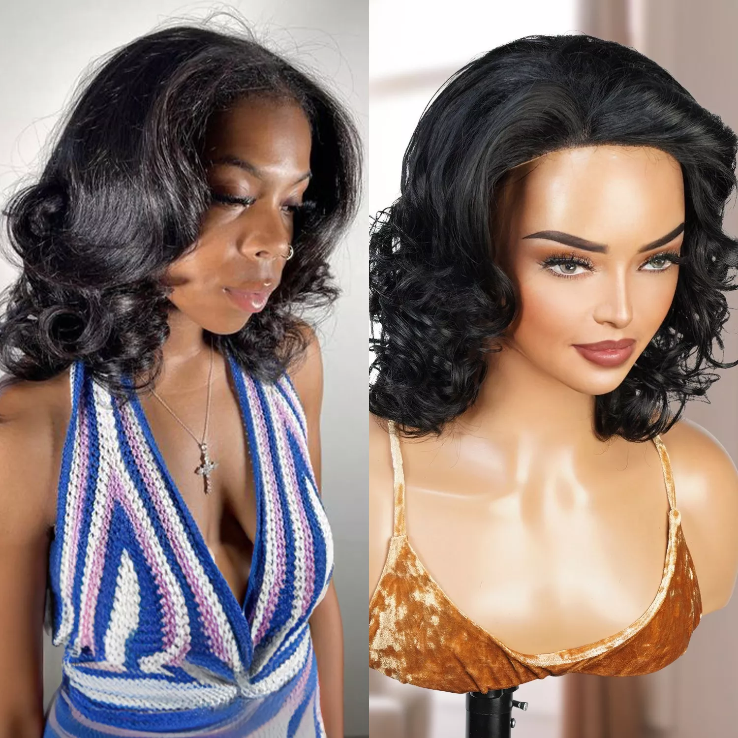 Body Wave Short Half Wig Dufa DF0017