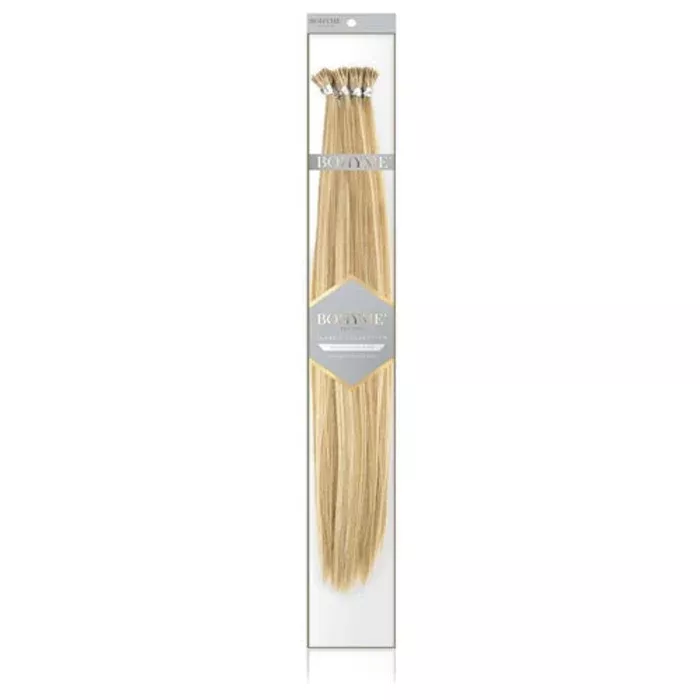 Bohyme Classic Remy Human Hair Glue I-Tip Extension Weave - SILKY STRAIGHT 120 PCS 14/22"