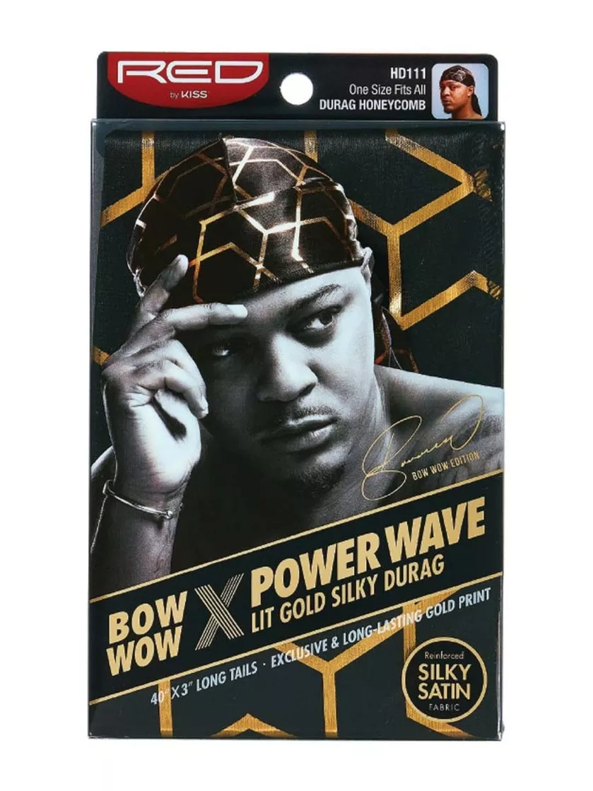 BOW WOW X POWER WAVE LIT SILKY DURAG - HONEYCOMB