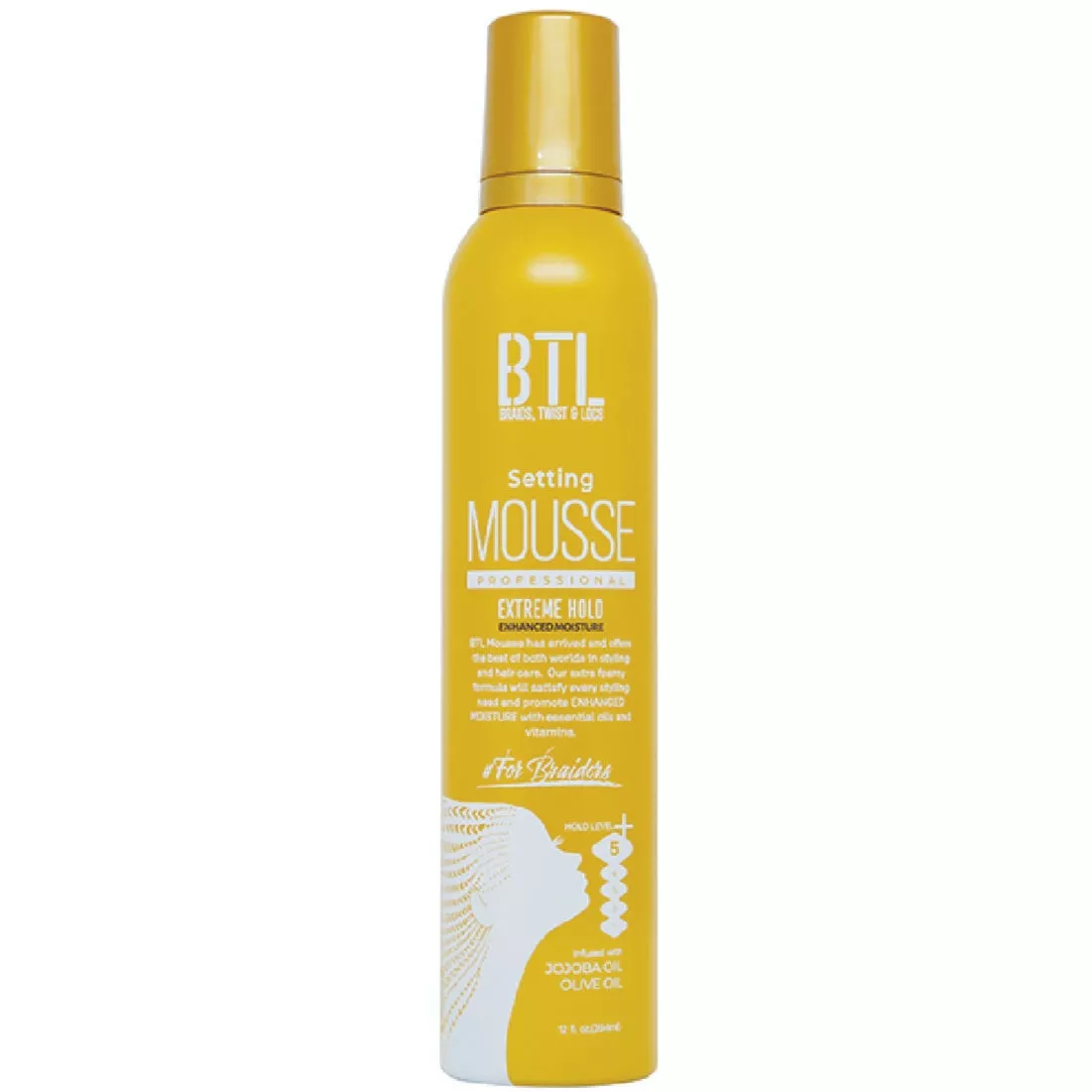 BTL ENHANCED MOISTURE EXTREME HOLD SETTING MOUSSE 12oz