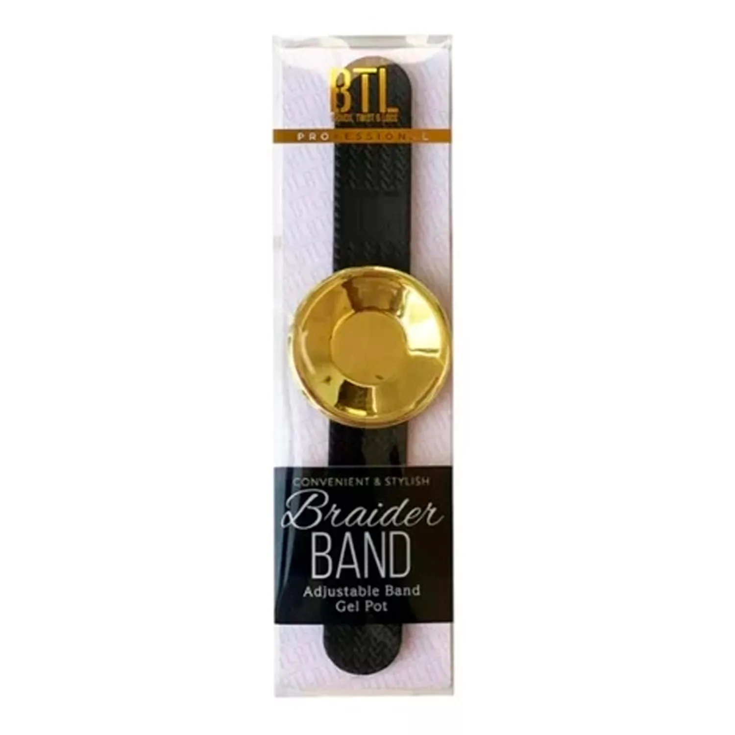 BTL Professional Braider Band Adjustable Band Gel Pot Black
