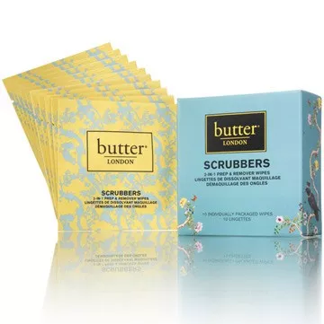 Butter London Scrubbers 2-in-1 Prep & Remover Wipes