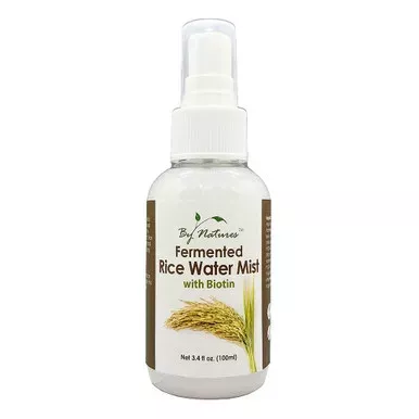 By Natures Fermented Rice Water Mist for Hair Growth and Scalp Nutrition 3.4Oz (100ml)
