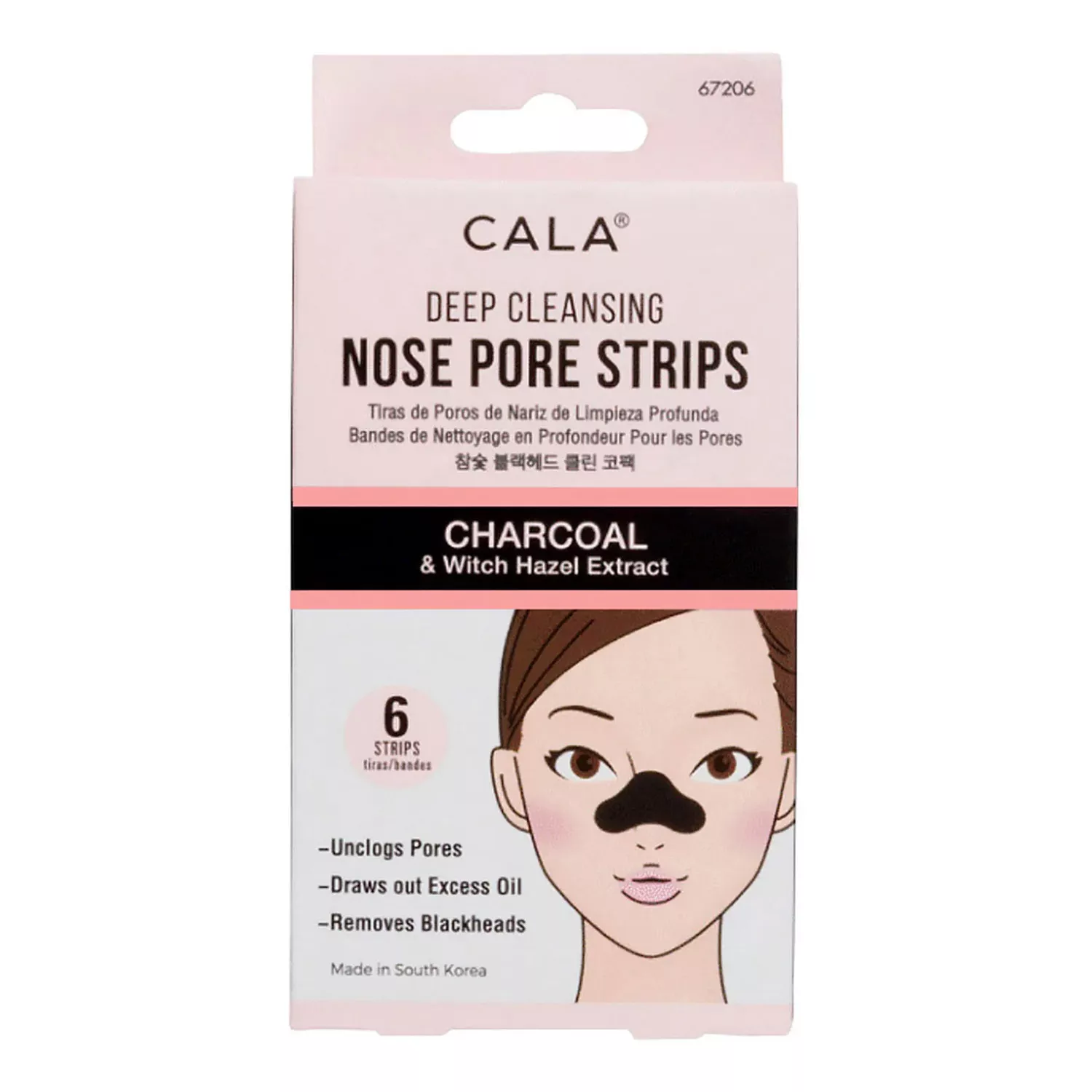 Cala Deep Cleansing Nose Pore Strips 6 Strips