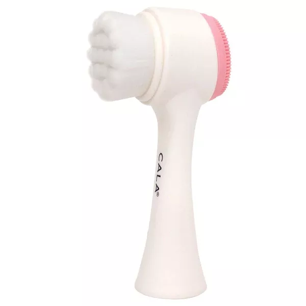 CALA DUAL-ACTION FACIAL CLEANSING BRUSH – PINK