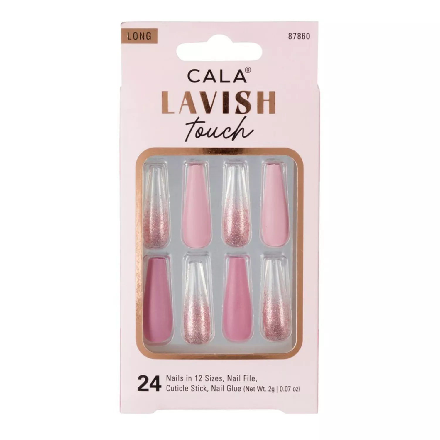 Cala Lavish Touch Long Coffin 24 Nails